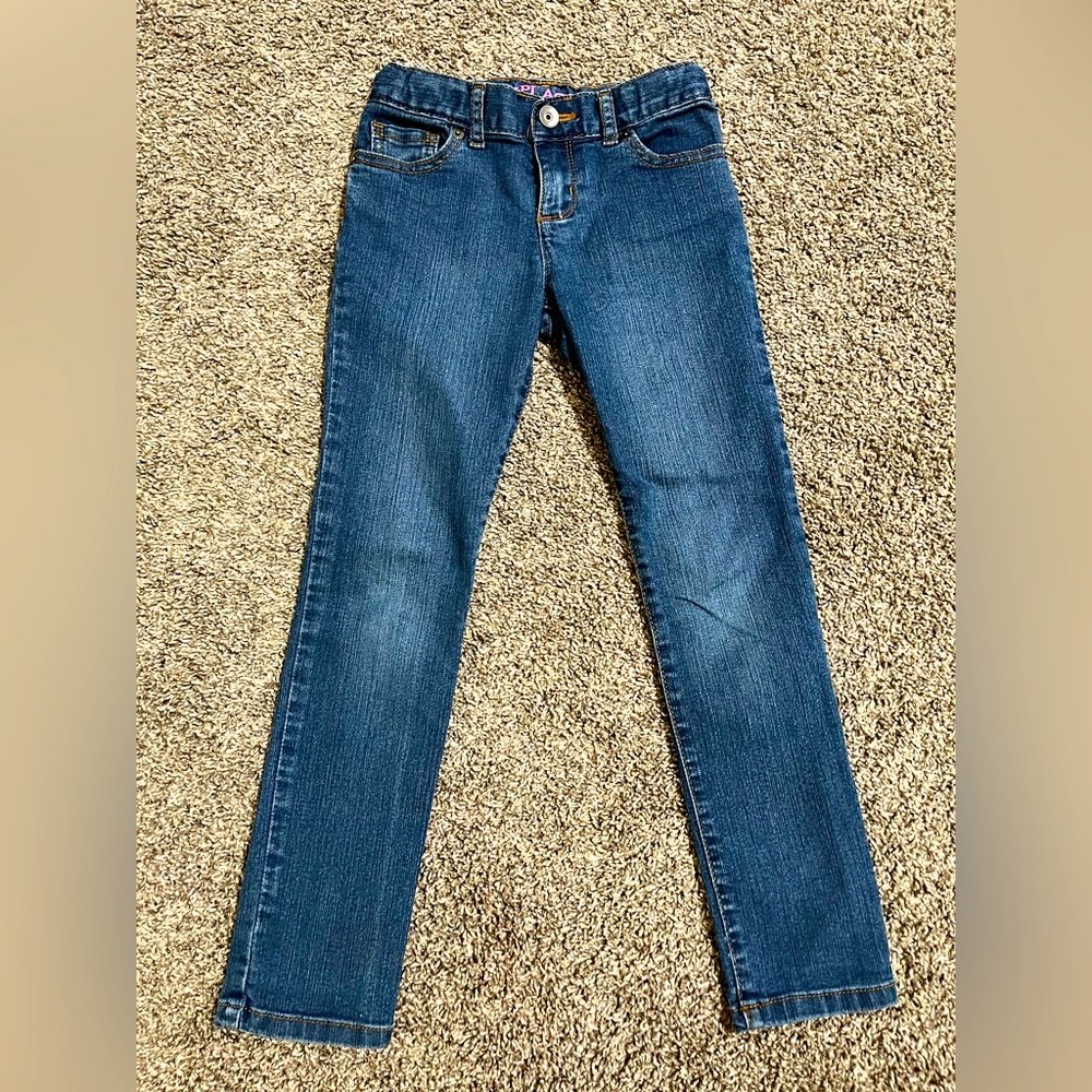 Children’s Place girls super skinny jeans sz 6X/7 adj waist